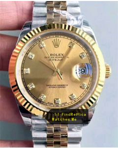 Rolex Datejust 116233 36mm Champagne Gold Face Watch