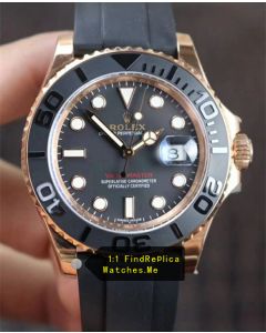 Rolex Yachtmaster 116655-Oysterflex Bracelet 18k Rose Gold