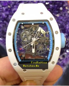 Cheap Richard Mille RM 055 Steel Navy Blue Inner Frame Watch