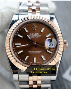 Rolex Datejust 126331 41mm Chocolate Face 18k-Rose-Gold Watch