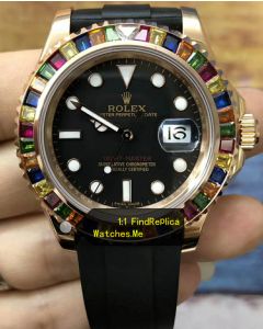 Rolex Yachtmaster 116695SATS Colored Diamond