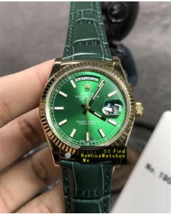 Rolex Daydate 118138-L(FC) 36mm Green Face