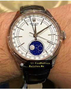 Rolex Cellini m50535-0002 Blue Moon Phase Watch