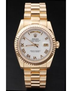 Rolex Day Date White Face Gold 40mm