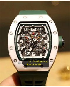 Richard Mille RM 030 LMC Green Hollow Strap With Black Side