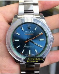 Rolex Milgauss 116400-GV-72400 Blue 40MM Face