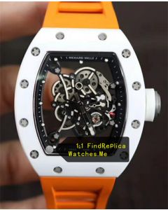 Richard Mille RM 055 With Orange Strap From Super KV Factory