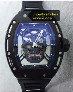 Cheap Richard Mille RM 052 SKULL All Black Watch