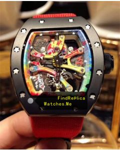 Richard Mille RM 68-01 Red Nylon Strap Watch