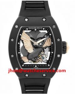 Gold Eagle Richard Mille RM 59-02 Black Ceramic Watch
