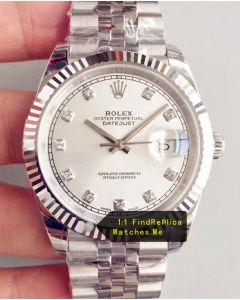 Rolex Datejust m126334 41mm White Face Steel Watch