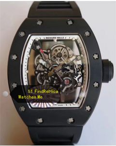 Richard Mille RM 055 Black Bezel White Inner Frame Watch