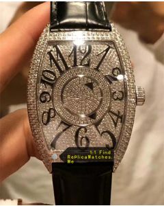 Franck Muller All Diamonds With Black Arabic Numerals